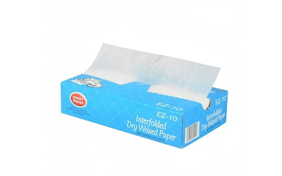 EZ-15 wrap interfolded dry waxed paper 500 sheets 15x10'3/4