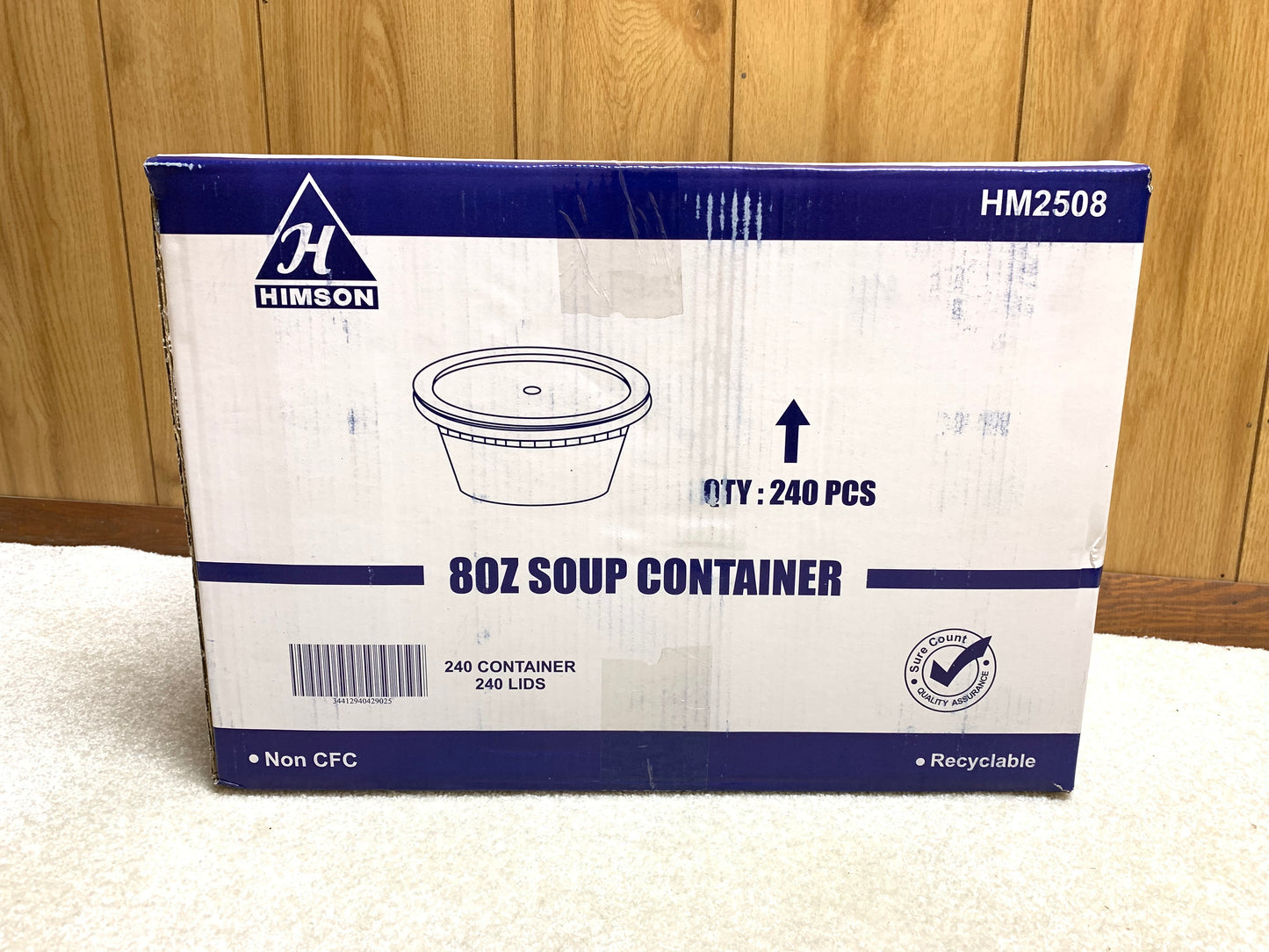 Himson 8oz soup container 240 combo pack