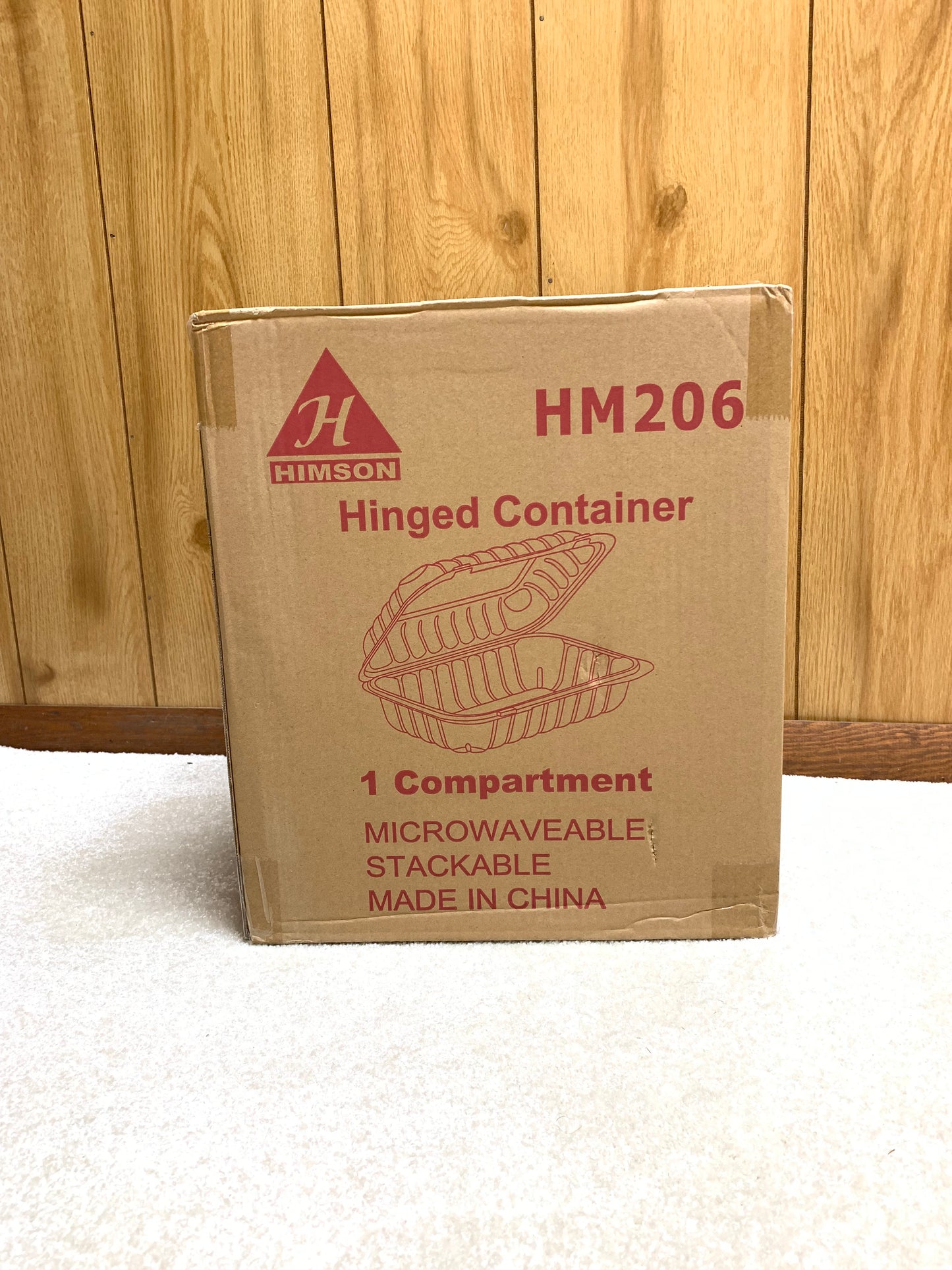 Himson  9"x6 hinged container 150 pcs