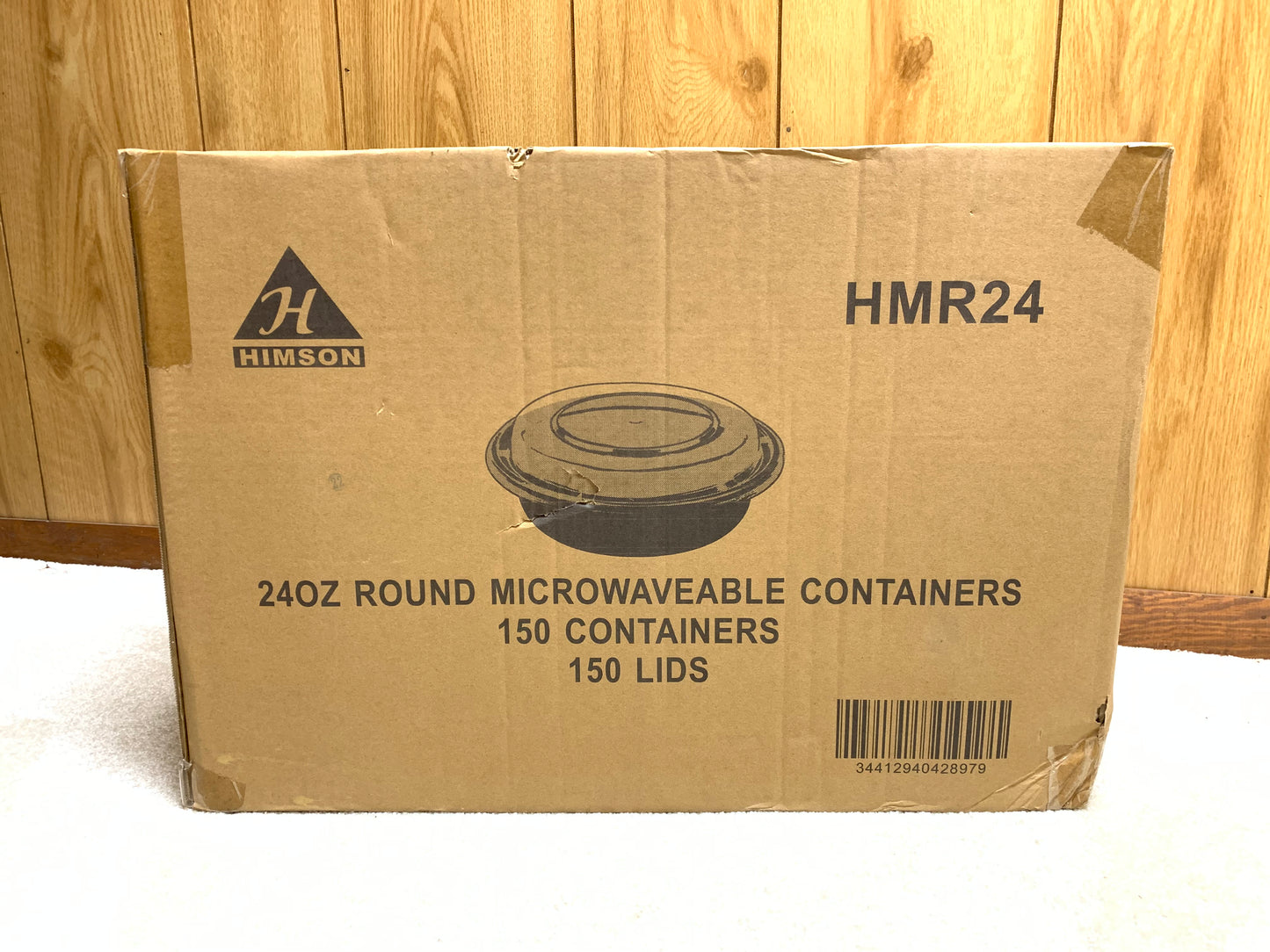Himson 24oz  Round Microwaveable containers 150 combo pack
