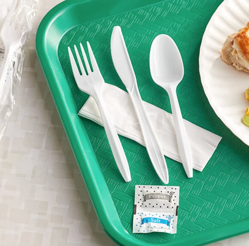Himson meal kit fork,knife,tea spoon,napkin,salt&pepper