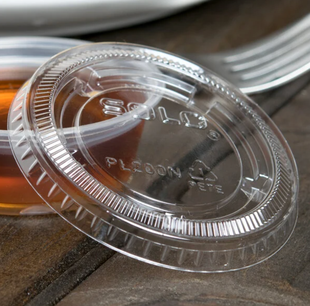 Dart  PL100N/PL200N 1oz, 2oz clear plastic lids 2500 pcs