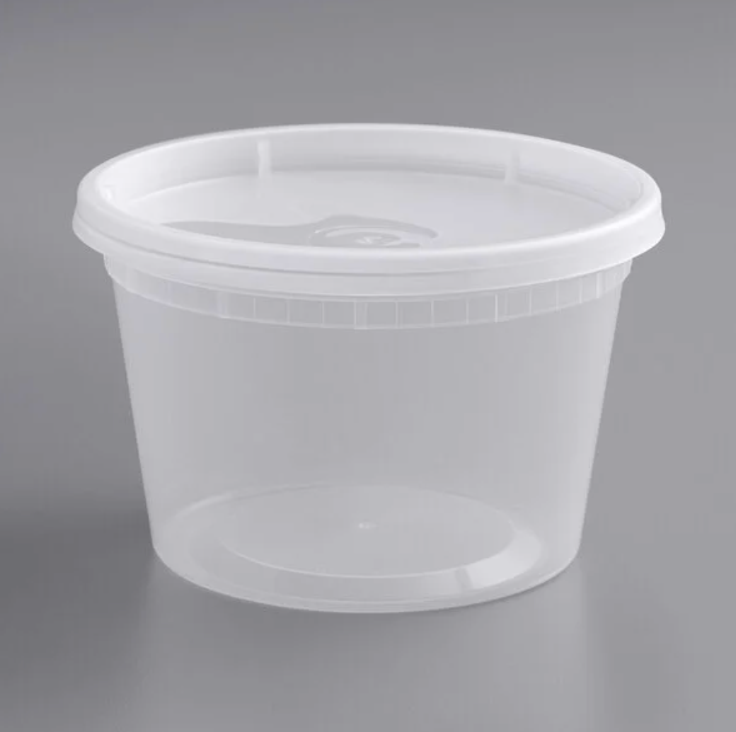 A&B 16oz containers with lids 240 combo pack